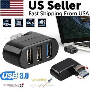 High Speed 3 Port USB 3.0 Multi HUB Splitter Expansion Desktop PC Laptop Adapter High Speed 3 Port USB 3.0 Multi HUB Splitter Expansion Desktop PC Laptop Adapter
