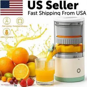 Electric Citrus Juicer Rechargeable Hands-Free Masticating Orange Lemon Squeezer Electric Citrus Juicer Rechargeable Hands-Free Masticating Orange Lemon Squeezer