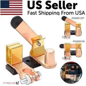 Battery Isolator Switch Disconnect Power Cut Off Kill For Car Vehicle RV Auto US Battery Isolator Switch Disconnect Power Cut Off Kill For Car Vehicle RV Auto US