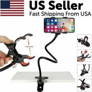 Universal Lazy Mobile Phone Gooseneck Stand Holder Flexible Bed Desk Table Clip Universal Lazy Mobile Phone Gooseneck Stand Holder Flexible Bed Desk Table Clip