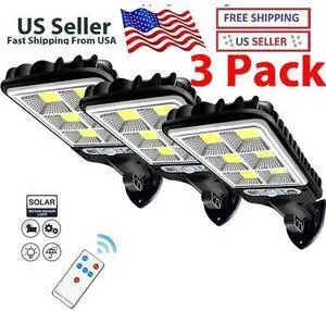 3PCS Outdoor Solar Wall Light LED Motion Sensor Bright Flood Street Lamp 3 Modes 3PCS Outdoor Solar Wall Light LED Motion Sensor Bright Flood Street Lamp 3 Modes