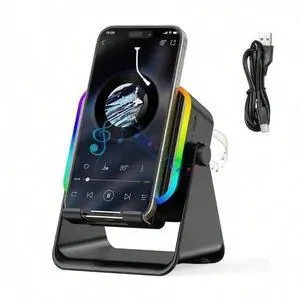 NEW Wireless Induction Speaker 5-in-1 Bluetooth Speaker With Phone Stand USA NEW Wireless Induction Speaker 5-in-1 Bluetooth Speaker With Phone Stand USA