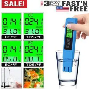Digital TDS EC PPM Tester Meter Water Purity Hydroponics Water Quality Test Pen Digital TDS EC PPM Tester Meter Water Purity Hydroponics Water Quality Test Pen