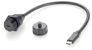 IP67 USB 3.1 Type C Male to Female Extension Cable 10Gbps USB 3.1 Gen2 C Flush Panel Mount Charging & Data Cable Threaded Bulkhead Fixed for Car, Boat, Dashboard, Control Panels(0.3M/0.98FT) IP67 USB 3.1 Type C Male to Female Extension Cable 10Gbps USB 3.1 Gen2 C Flush Panel Mount Charging & Data Cable Threaded Bulkhead Fixed for Car, Boat, Dashboard, Control Panels(0.3M/0.98FT)