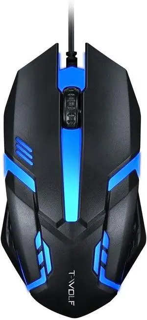 USB Wired Gaming Mouse, 3 Buttons 7 Coloured Backlight 1200 DPI Office Mouse Built-in Weights for Laptop/PC Gaming Mice USB Wired Gaming Mouse, 3 Buttons 7 Coloured Backlight 1200 DPI Office Mouse Built-in Weights for Laptop/PC Gaming Mice