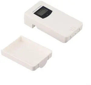 Wireless Temperature and Humidity Sensor Weather Station, 433.92 MHz Radio Transmitter with LCD Display, White(White) Wireless Temperature and Humidity Sensor Weather Station, 433.92 MHz Radio Transmitter with LCD Display, White(White)
