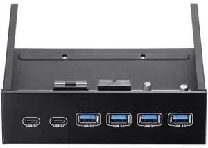 5.25" Front Bay USB HUB 2-Port USB 3.1 & 4-Port USB 3.0 High Speed 5Gbps USB Hub Front Panel Computer Case Optical Drive Bay Converter Hub 5.25" Front Bay USB HUB 2-Port USB 3.1 & 4-Port USB 3.0 High Speed 5Gbps USB Hub Front Panel Computer Case Optical Drive Bay Converter Hub