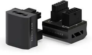 WRIARICH EZDIY-FAB 12VHPWR 12+4 Pin Angle Connector Power Adapter for RTX40' Series Graphics Card, Supports 600W Output, Comptatible to RTX4090,4080,4070ti -180 Degrees STD Type- Black-1 Pack WRIARICH EZDIY-FAB 12VHPWR 12+4 Pin Angle Connector Power Adapter for RTX40' Series Graphics Card, Supports 600W Output, Comptatible to RTX4090,4080,4070ti -180 Degrees STD Type- Black-1 Pack