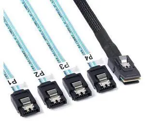 WRIARICH Vszerda 2Pack Mini SAS to SATA Cable: 0.5M SFF-8087 to SATA Forward Breakout Cable SFF8087 SAS Controller to Hard Drive(1.6FT) WRIARICH Vszerda 2Pack Mini SAS to SATA Cable: 0.5M SFF-8087 to SATA Forward Breakout Cable SFF8087 SAS Controller to Hard Drive(1.6FT)