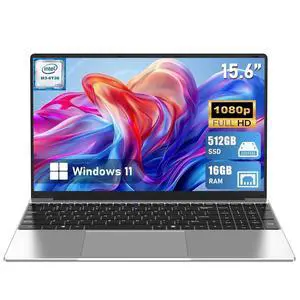 Laptop, Window 11 Pro Laptop Computer 2026, 15.6 Inch Lap Top, 16GB RAM 512GB SSD PC, M3-6Y30 Processor, FHD Display, WIFI5, BT4.2, Webcam, for Business, School, Work, Student, Kids, Gray Laptop, Window 11 Pro Laptop Computer 2026, 15.6 Inch Lap Top, 16GB RAM 512GB SSD PC, M3-6Y30 Processor, FHD Display, WIFI5, BT4.2, Webcam, for Business, School, Work, Student, Kids, Gray