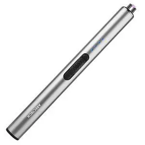 Electric Candle Rechargeable Lighter Arc Plasma Lighters for Candle Kitchen Camping Christmas Type-C Silver Electric Candle Rechargeable Lighter Arc Plasma Lighters for Candle Kitchen Camping Christmas Type-C Silver
