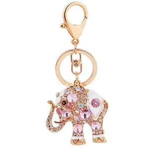 Lucky Elephant Rhinestone Keychain, Bag Purse Charm for Women Lucky Elephant Rhinestone Keychain, Bag Purse Charm for Women