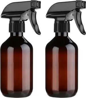 2 Pack Leakproof Spray Bottles 300ml - Adjustable Nozzle (Mist/Jet), Refillable PET Plastic for Hair, Cleaning, Plants, Travel | BPA-Free, No-Spill Design, Salon & Home Essentials (Brown) 2 Pack Leakproof Spray Bottles 300ml - Adjustable Nozzle (Mist/Jet), Refillable PET Plastic for Hair, Cleaning, Plants, Travel | BPA-Free, No-Spill Design, Salon & Home Essentials (Brown)