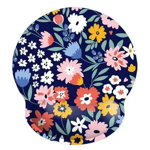 Memory Foam Wrist Support Mouse Pad Comfortable Padded Wrist Mousepads 9in X10in Desktop Notebook Mouse Mat (Vibrant Flower Foam) Memory Foam Wrist Support Mouse Pad Comfortable Padded Wrist Mousepads 9in X10in Desktop Notebook Mouse Mat (Vibrant Flower Foam)