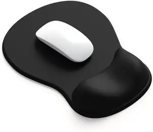 Ergonomic Mouse Pad with Gel Wrist Support, Comfortable Wrist Rest Mousepad with Non-Slip PU Base for Pain Relief, Desk, Home & Office(Black) Ergonomic Mouse Pad with Gel Wrist Support, Comfortable Wrist Rest Mousepad with Non-Slip PU Base for Pain Relief, Desk, Home & Office(Black)