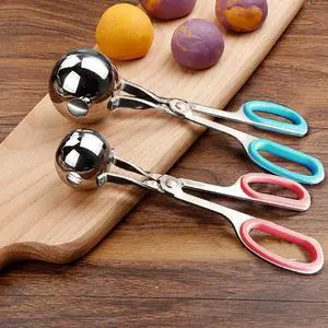 Meatball Maker, 2 PCS None-Stick Meatball Maker with Detachable Anti-Slip Handles, Stainless Steel Meat Baller Tongs, Cake Pop Roller, Ice Tongs, Cookie Dough Scoop for Kitchen (1.38"&1.78") Meatball Maker, 2 PCS None-Stick Meatball Maker with Detachable Anti-Slip Handles, Stainless Steel Meat Baller Tongs, Cake Pop Roller, Ice Tongs, Cookie Dough Scoop for Kitchen (1.38"&1.78")