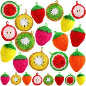 16 Pieces Fruit Dish Scrubber, Non Scratch Dish Washing Sponge, Double Layer Reusable Kitchen Scrubber Cleaning Sponge for Dishwashing, Cleaning Dishes, Cookware Tubs Sinks 16 Pieces Fruit Dish Scrubber, Non Scratch Dish Washing Sponge, Double Layer Reusable Kitchen Scrubber Cleaning Sponge for Dishwashing, Cleaning Dishes, Cookware Tubs Sinks