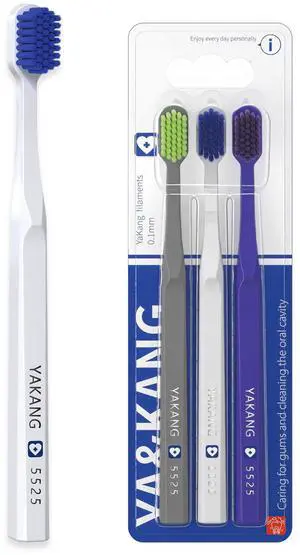 Adult Ultra Soft bristled toothbrushes Have Dense and Gentle bristles that do not harm Gums and Effectively Clean Dental Stains,3Pack Adult Ultra Soft bristled toothbrushes Have Dense and Gentle bristles that do not harm Gums and Effectively Clean Dental Stains,3Pack