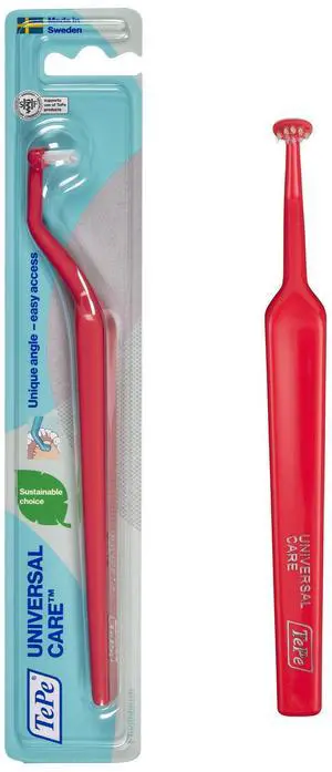 Pack of 1 Universal Care Angled Soft-Bristle Toothbrush, Small-Head Orthodontic Toothbrush Pack of 1 Universal Care Angled Soft-Bristle Toothbrush, Small-Head Orthodontic Toothbrush