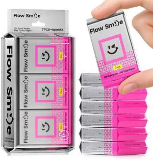 Flushable Wipes Travel Mini Size - 99.5% Water, Unscented Gentle for Sensitive Skin - Travel Essentials for Adults, Kids, Baby Care, Family, 42 Counts (6 Packs of 7) Flushable Wipes Travel Mini Size - 99.5% Water, Unscented Gentle for Sensitive Skin - Travel Essentials for Adults, Kids, Baby Care, Family, 42 Counts (6 Packs of 7)