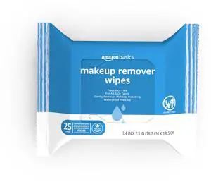 Makeup Remover Wipes, Fragrance-Free, Alcohol-Free, Gentle Cleansing, Plant-Based, Dermatologist Tested, Removes Waterproof Mascara, Resealable, 25 Count, 1-Pack Makeup Remover Wipes, Fragrance-Free, Alcohol-Free, Gentle Cleansing, Plant-Based, Dermatologist Tested, Removes Waterproof Mascara, Resealable, 25 Count, 1-Pack
