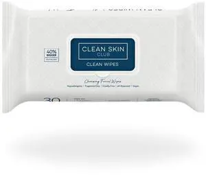 Clean Wipes, XL Makeup Remover Face Wipes, Textured Cleansing Facial Wipes for Sensitive Skin, Hypoallergenic, Fragrance-Free, Vegan, 40% Bigger, 30 Count Clean Wipes, XL Makeup Remover Face Wipes, Textured Cleansing Facial Wipes for Sensitive Skin, Hypoallergenic, Fragrance-Free, Vegan, 40% Bigger, 30 Count