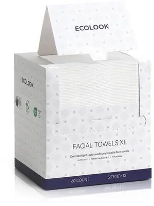 Disposable Face Towel XL-60 Count Upgraded Thick Facial Towels, Ultra Soft Clean Face Towels Disposable, 10"x12" & 90 GSM, Ideal for Sensitive Skin-1 PACK Disposable Face Towel XL-60 Count Upgraded Thick Facial Towels, Ultra Soft Clean Face Towels Disposable, 10"x12" & 90 GSM, Ideal for Sensitive Skin-1 PACK