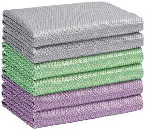 Microfiber Glass Cleaning Cloths-6PK, 16"x14" Lint Free Window Cleaning Cloth, Glasses, Mirrors, Screens, Stainless Steel, Premium Magic Cleaning Cloth for Glass and Window Cleaner Microfiber Glass Cleaning Cloths-6PK, 16"x14" Lint Free Window Cleaning Cloth, Glasses, Mirrors, Screens, Stainless Steel, Premium Magic Cleaning Cloth for Glass and Window Cleaner