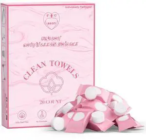 Compressed Towel Tablets 100 Count Disposable Face Towel Individually Wrapped 9×7.5 Inch Portable Washcloths Compact Cloths for Travel Essentials Camping Hotel Makeup Removal Cleaning (Pink) Compressed Towel Tablets 100 Count Disposable Face Towel Individually Wrapped 9×7.5 Inch Portable Washcloths Compact Cloths for Travel Essentials Camping Hotel Makeup Removal Cleaning (Pink)