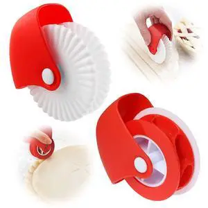2 Pack Pastry Cutting Wheel, Pastry Wheel Decorator Pie Crust Pastry Wheel and Cutter for Cutting Pastry, Rolled Pastry Pie Crimper, Baking & Cooking Tool for Apple Pie Crust or Ravioli Pasta 2 Pack Pastry Cutting Wheel, Pastry Wheel Decorator Pie Crust Pastry Wheel and Cutter for Cutting Pastry, Rolled Pastry Pie Crimper, Baking & Cooking Tool for Apple Pie Crust or Ravioli Pasta