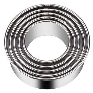 5 Pieces Biscuit Cookie Cutters Set,Stainless Steel Circle Round Cookie Biscuit Cutters in Graduated Sizes Shape Molds for Pastries Doughs Doughnuts 5 Pieces Biscuit Cookie Cutters Set,Stainless Steel Circle Round Cookie Biscuit Cutters in Graduated Sizes Shape Molds for Pastries Doughs Doughnuts
