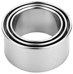 Cookie Cutters - Biscuit Cutters/Stainless Steel Dumpling Cutters/Cake Pastry Cutters/Cake Cookie Scone Cutters Molds stamps for Cooking Baking (3Pcs, Round Edge) Cookie Cutters - Biscuit Cutters/Stainless Steel Dumpling Cutters/Cake Pastry Cutters/Cake Cookie Scone Cutters Molds stamps for Cooking Baking (3Pcs, Round Edge)