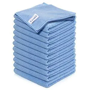 Microfiber Towel Cleaning Cloth Pack of 12, Size 12.6 x 12.6, Blue, Lint Free, Super Absorbent, Streak Free, Washable, Multipurpose Cleaning Rags for Kitchen, Glass, Car, Mirror Microfiber Towel Cleaning Cloth Pack of 12, Size 12.6 x 12.6, Blue, Lint Free, Super Absorbent, Streak Free, Washable, Multipurpose Cleaning Rags for Kitchen, Glass, Car, Mirror