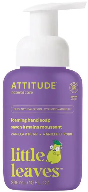 Foaming Hand Soap for Kids, EWG Verified, Dermatologically Tested, Plant- and Mineral-Based Ingredients, Vegan, Vanilla & Pear, 10 Fl Oz Foaming Hand Soap for Kids, EWG Verified, Dermatologically Tested, Plant- and Mineral-Based Ingredients, Vegan, Vanilla & Pear, 10 Fl Oz