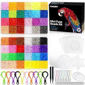 28000 2.6mm Mini Size Fuse Beads Set - 48 Colors, Toys, Arts and Crafts, Kids Room Decorations, Gifts for Girls, Boys, Kids and Teens (Non Standard Size) 28000 2.6mm Mini Size Fuse Beads Set - 48 Colors, Toys, Arts and Crafts, Kids Room Decorations, Gifts for Girls, Boys, Kids and Teens (Non Standard Size)