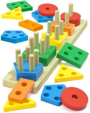 Montessori Toys for 1 2 3 Year Old Boys Girls Gifts, Wooden Shape Sorter Toys for Ages 2-4, Toddler Learning Toy Puzzles Birthday Gift Ages 1-3 Montessori Toys for 1 2 3 Year Old Boys Girls Gifts, Wooden Shape Sorter Toys for Ages 2-4, Toddler Learning Toy Puzzles Birthday Gift Ages 1-3