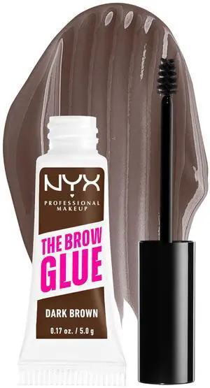 The Brow Glue, Extreme Hold Tinted Eyebrow Gel - Dark Brown The Brow Glue, Extreme Hold Tinted Eyebrow Gel - Dark Brown