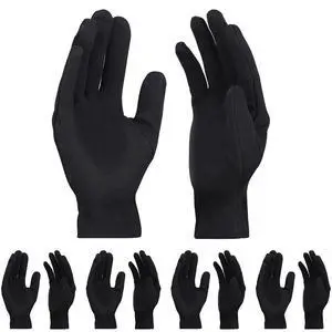 5 Pairs Large Archival Photo Gloves, Black Work Gloves For Handling Art Working Photography Men & Womens Cloth Gloves Liners Bulk for Handling Jewelry, Film, Photo, Coin Metal Inspection 5 Pairs Large Archival Photo Gloves, Black Work Gloves For Handling Art Working Photography Men & Womens Cloth Gloves Liners Bulk for Handling Jewelry, Film, Photo, Coin Metal Inspection