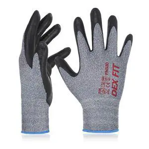 Nitrile Work Gloves FN330, 1 Pair, 3D-Comfort Stretchy Fit, Firm Grip, Thin & Lightweight, Touch-Screen Compatible, Durable, Breathable & Cool, Machine Washable; Grey S (7) Nitrile Work Gloves FN330, 1 Pair, 3D-Comfort Stretchy Fit, Firm Grip, Thin & Lightweight, Touch-Screen Compatible, Durable, Breathable & Cool, Machine Washable; Grey S (7)