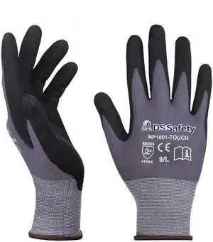 Work Gloves, Spandex Liner Nitrile Coated Work Gloves, NP1001 (Medium-Pack of 3, 3 Pairs) Work Gloves, Spandex Liner Nitrile Coated Work Gloves, NP1001 (Medium-Pack of 3, 3 Pairs)