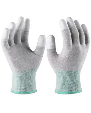 ESD Anti Static Gloves, High Resistance Carbon Fiber Computer Gloves, Large 1 Pair ESD Anti Static Gloves, High Resistance Carbon Fiber Computer Gloves, Large 1 Pair
