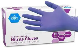 Powder-Free Nitrile Exam Gloves (Small (Pack of 100)) Powder-Free Nitrile Exam Gloves (Small (Pack of 100))