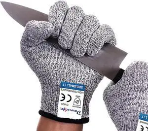 Cut Resistant Gloves Food Grade Level 5 Protection, Safety Kitchen Cut Gloves for Chef Oyster Shucking Mandolin Knife Butcher Meat Cutting Cut Resistant Gloves Food Grade Level 5 Protection, Safety Kitchen Cut Gloves for Chef Oyster Shucking Mandolin Knife Butcher Meat Cutting