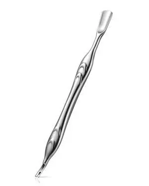 Cuticle Pusher with Fork, 2-in-1 Cuticle Trimmer Nail Care Tool, Stainless Steel Cuticle Remover Tool for Manicures and Pedicures - Silver Cuticle Pusher with Fork, 2-in-1 Cuticle Trimmer Nail Care Tool, Stainless Steel Cuticle Remover Tool for Manicures and Pedicures - Silver