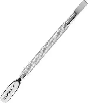Cuticle Pusher Tool & Spoon Nail Cleaner, Professional Stainless Steel Cuticle Remover & Cutter, Durable Manicure & Pedicure Tool for Finger & Toenails, Silver Cuticle Pusher Tool & Spoon Nail Cleaner, Professional Stainless Steel Cuticle Remover & Cutter, Durable Manicure & Pedicure Tool for Finger & Toenails, Silver