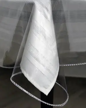 Tablecloth Protector Crystal Clear Vinyl (52"x52" Square) | Thick, Durable Clear Table/Tablecloth Protector | Perfect for Parties, Special Occasions, Gatherings, and Everyday Use Tablecloth Protector Crystal Clear Vinyl (52"x52" Square) | Thick, Durable Clear Table/Tablecloth Protector | Perfect for Parties, Special Occasions, Gatherings, and Everyday Use