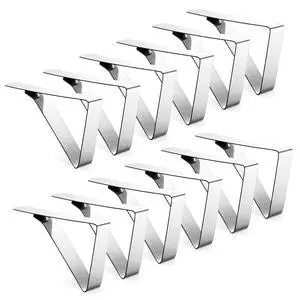 12 Pack Tablecloth Clips - Heavy Duty Picnic Table Clips, Stainless Steel Table Cloth Cover Clamps, Table Cloth Holders Ideal for Restaurant Picnics Marquees Weddings Graduation Party 12 Pack Tablecloth Clips - Heavy Duty Picnic Table Clips, Stainless Steel Table Cloth Cover Clamps, Table Cloth Holders Ideal for Restaurant Picnics Marquees Weddings Graduation Party