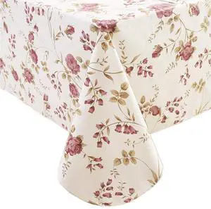 Heavy Duty Vinyl Tablecloth with Flannel Backing Waterproof Oil-Proof Plastic Table Cloth Stain-Resistant Wipeable Rectangle or Square Table Cover for Indoor and Outdoor (Flowers, 54X54 Inch) Heavy Duty Vinyl Tablecloth with Flannel Backing Waterproof Oil-Proof Plastic Table Cloth Stain-Resistant Wipeable Rectangle or Square Table Cover for Indoor and Outdoor (Flowers, 54X54 Inch)