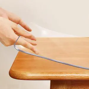 PVC Clear Table Protector - Multisize Thick Transparent Plastic Desk Cover, Rectangular Night Stand, Office & Computer Desk, Sofa Child Table, Small Desk Protector 12x24 in. PVC Clear Table Protector - Multisize Thick Transparent Plastic Desk Cover, Rectangular Night Stand, Office & Computer Desk, Sofa Child Table, Small Desk Protector 12x24 in.