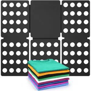 Shirt Folder Board Mini Clothes Folding Board Durable Plastic T-Shirt Folder Easy to Fold Shirts Board T Shirt Folder Laundry Folding Board Folding Tool for Kids and Adults Black Shirt Folder Board Mini Clothes Folding Board Durable Plastic T-Shirt Folder Easy to Fold Shirts Board T Shirt Folder Laundry Folding Board Folding Tool for Kids and Adults Black